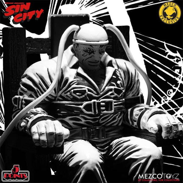 Mezco Sin City The Hard Goodbye Death Row Marv 3.75 Inch Action Figure